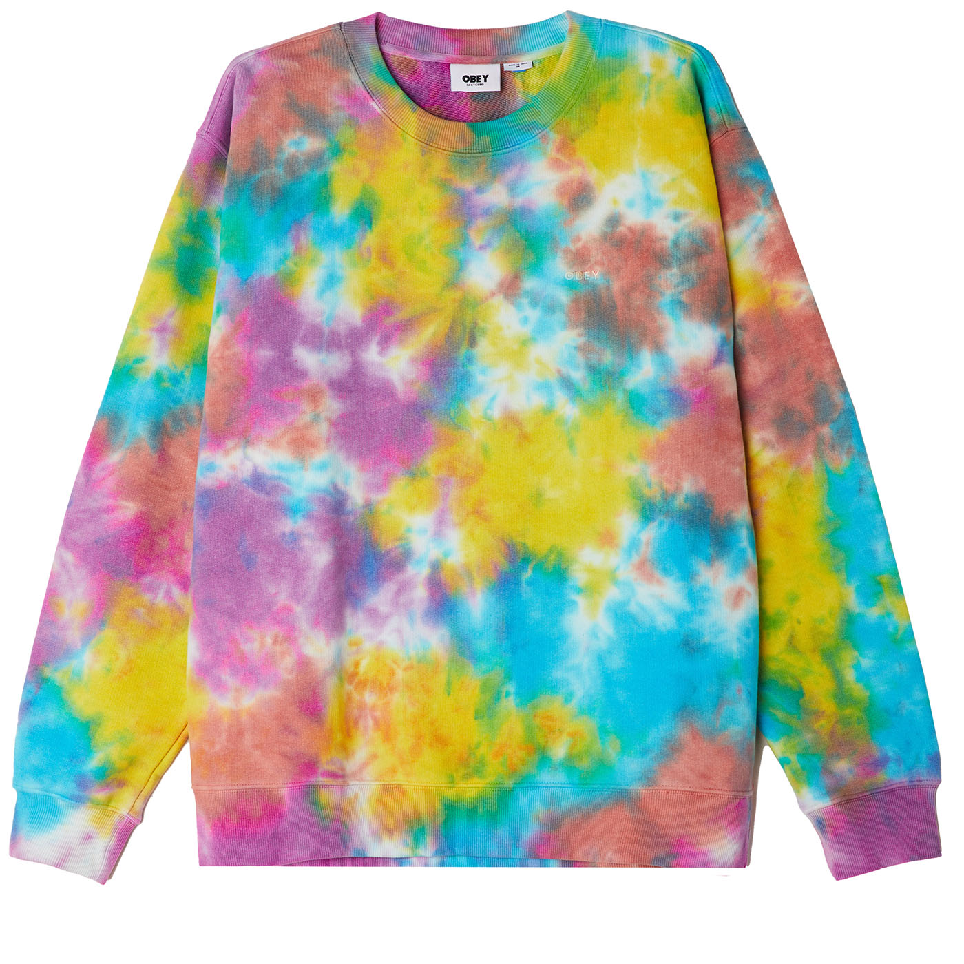 OBEY Mini Bold Recycled Tie Dye Sweatshirt