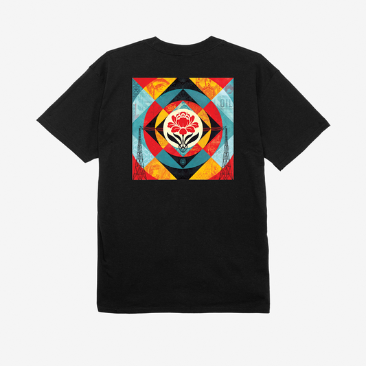 Obey Geometric Power Canvas Tee