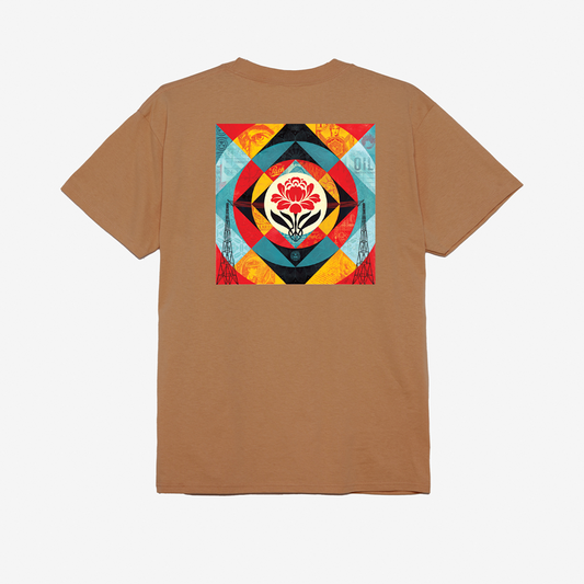 Obey Geometric Power Canvas Tee