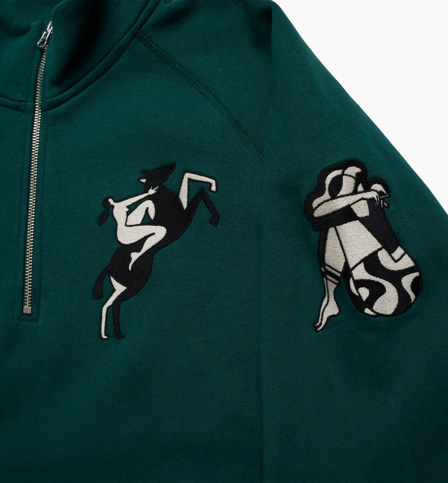 By Parra Life Experience Half Zip Sweat