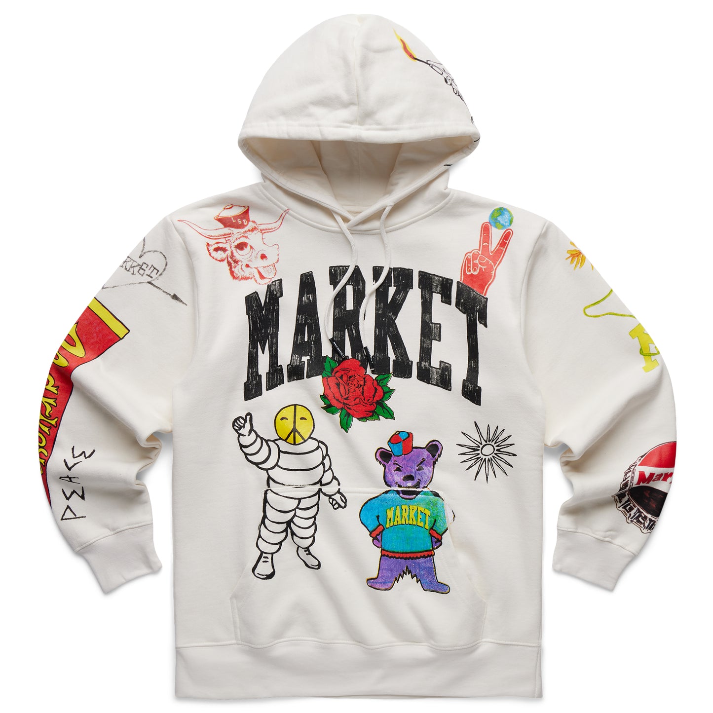 MARKET Varsity Hand Drawn Hoodie