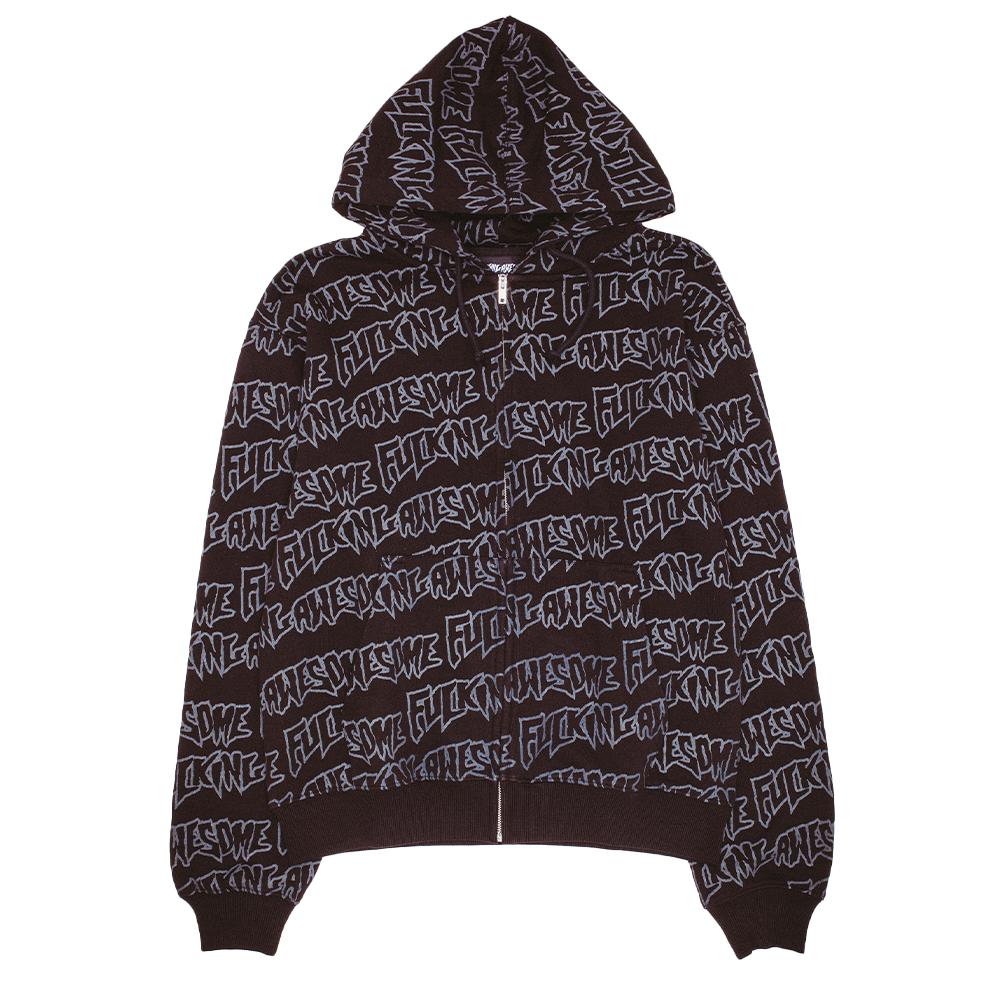 FA AOP Stamp Zipped Hoodie