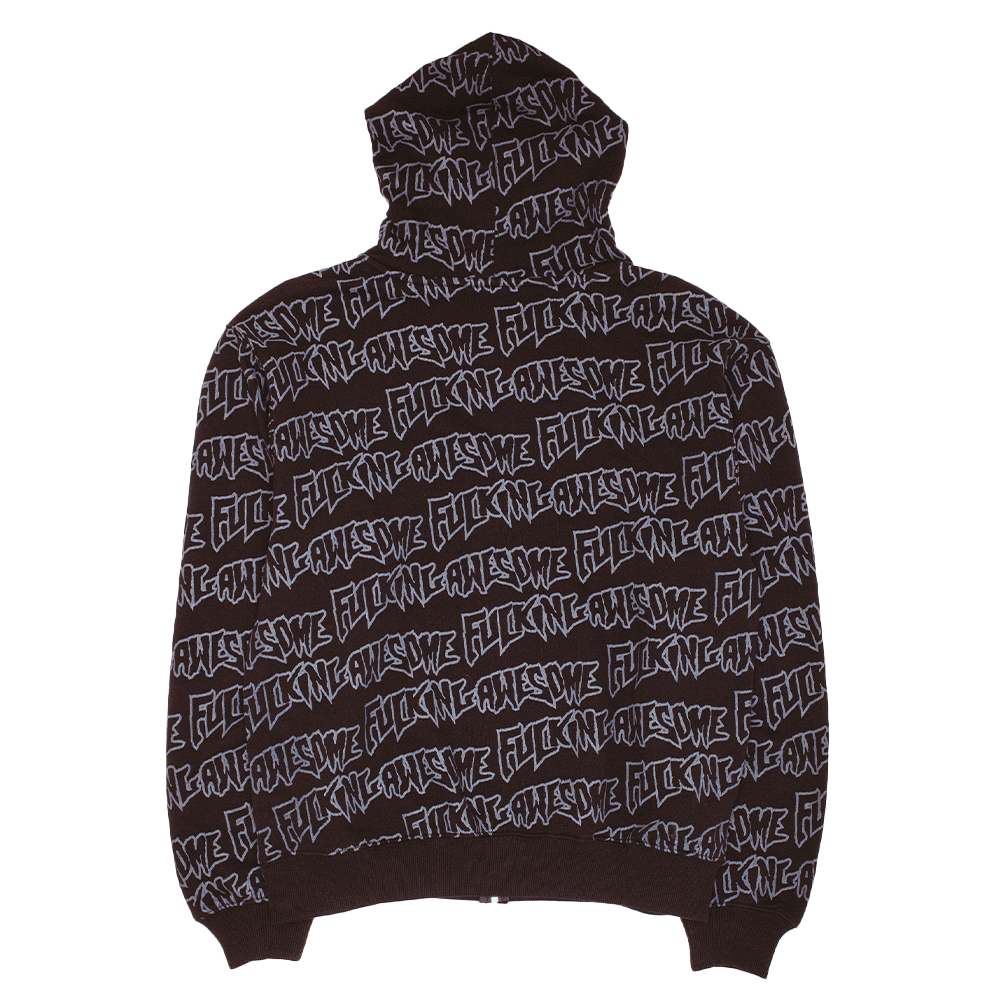 FA AOP Stamp Zipped Hoodie