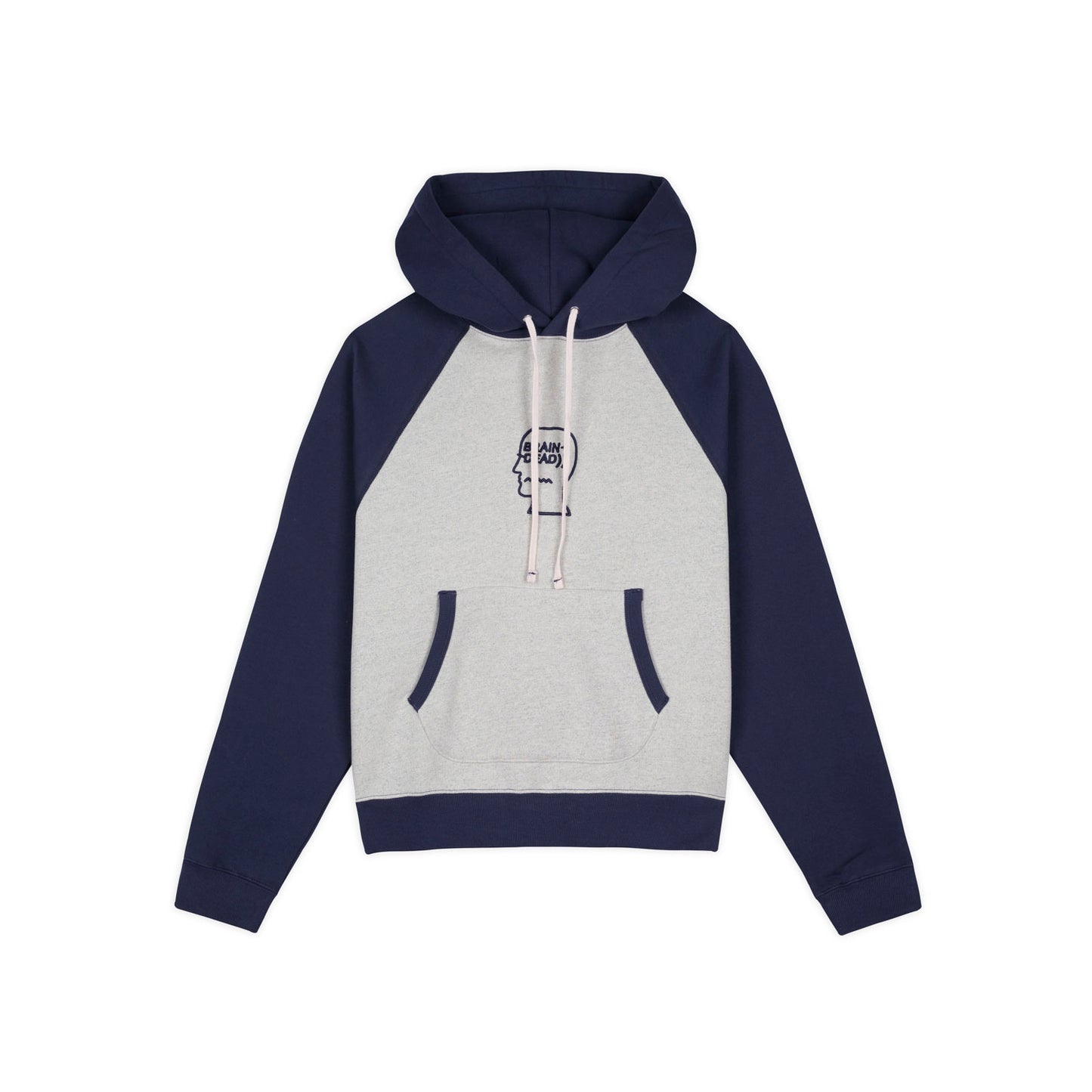 Brain Dead Fleece Logo Head Raglan Hoodie