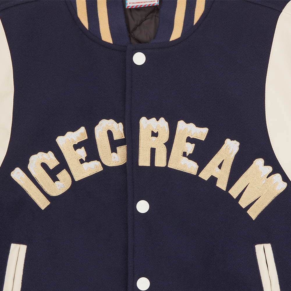 ICECREAM Drippy Varsity Jacket