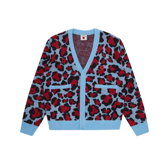 ICECREAM Leopard Knitted Cardigan