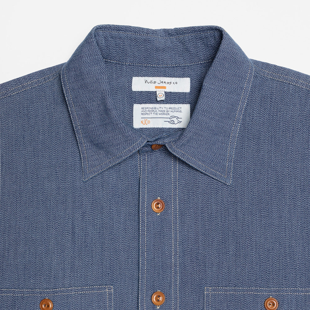 Nudie Jeans Co. Julian Chambray Worker Shirt