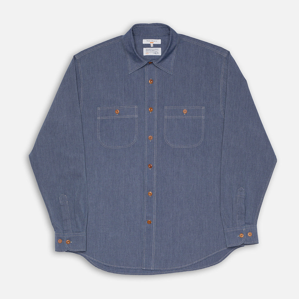 Nudie Jeans Co. Julian Chambray Worker Shirt