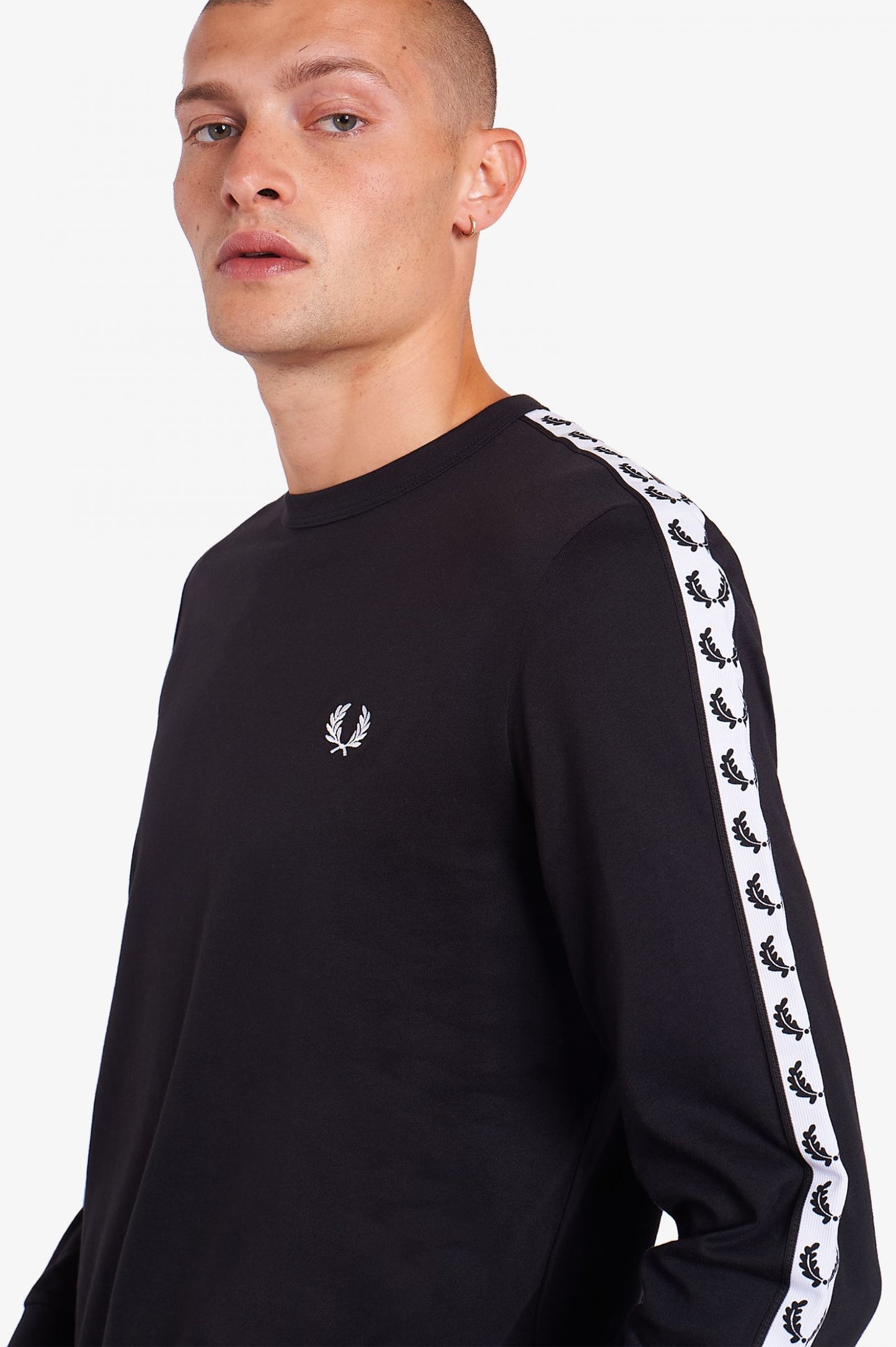 Fred Perry Taped Long Sleeve T-Shirt