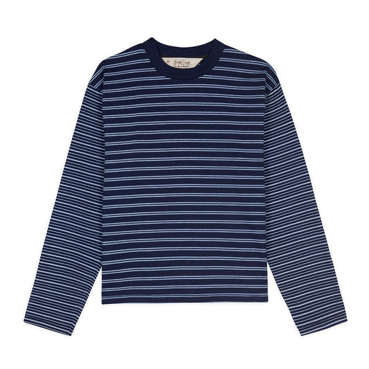 Multi Stripe LS Mockneck T-Shirt