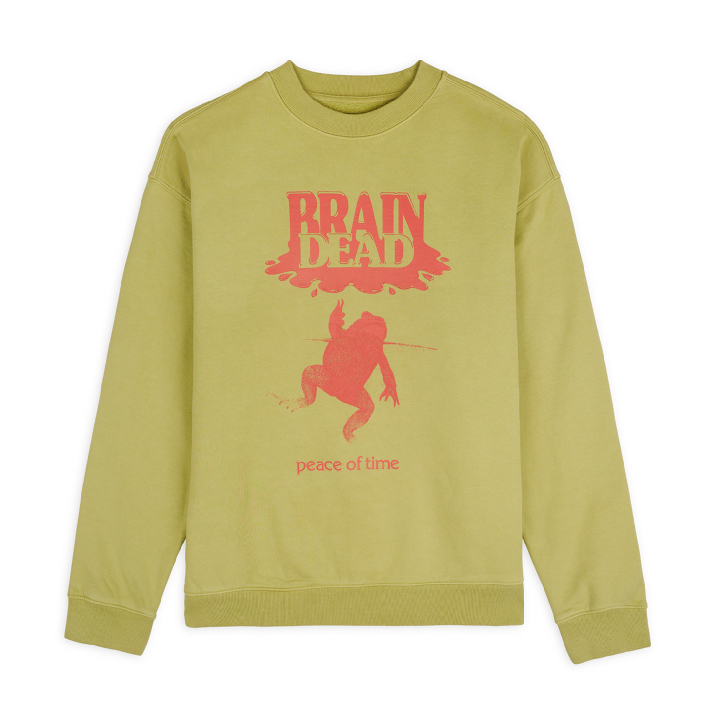 Brain Dead Peace Of Time Crew Sweat