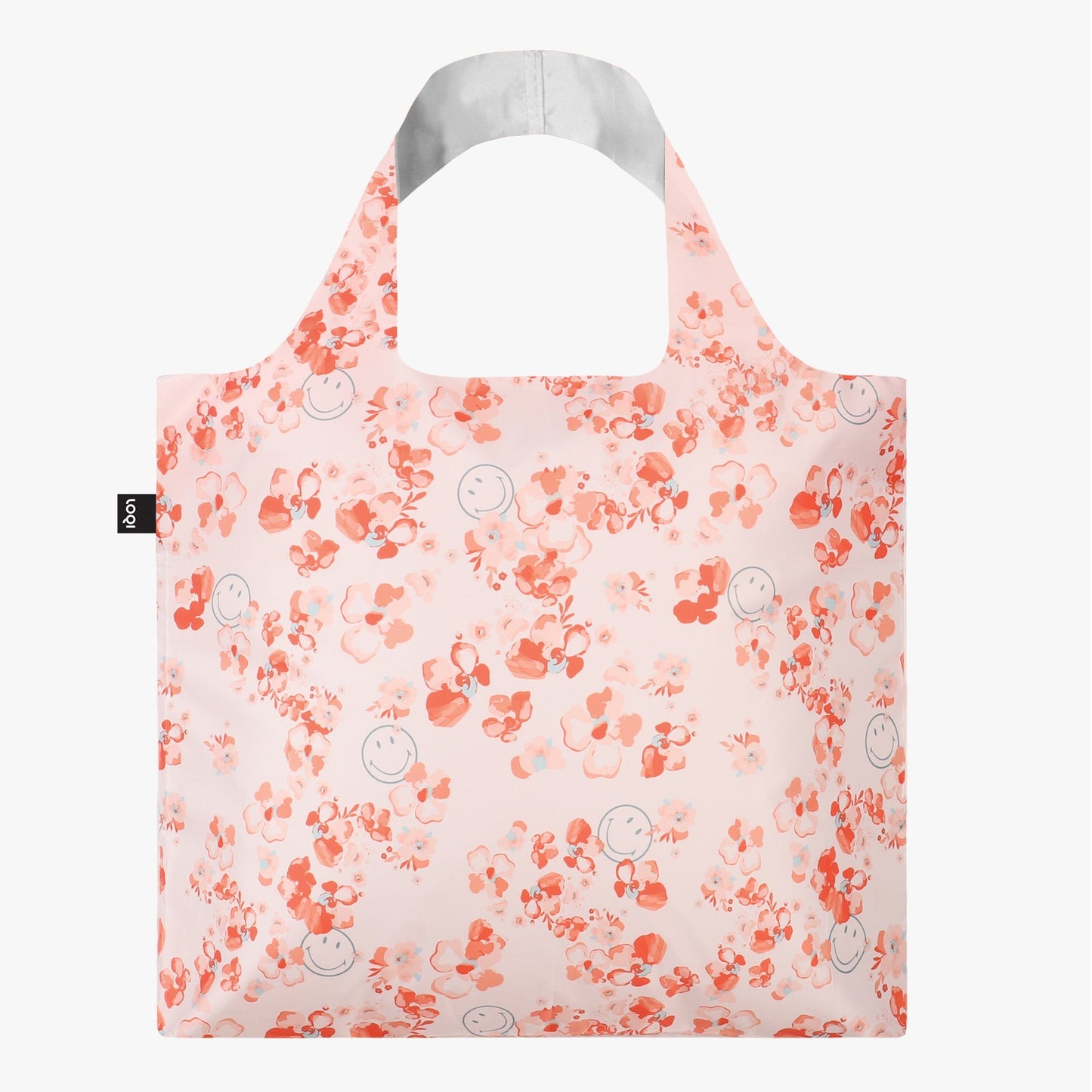 LOQI Smiley Blossom Recycled Bag