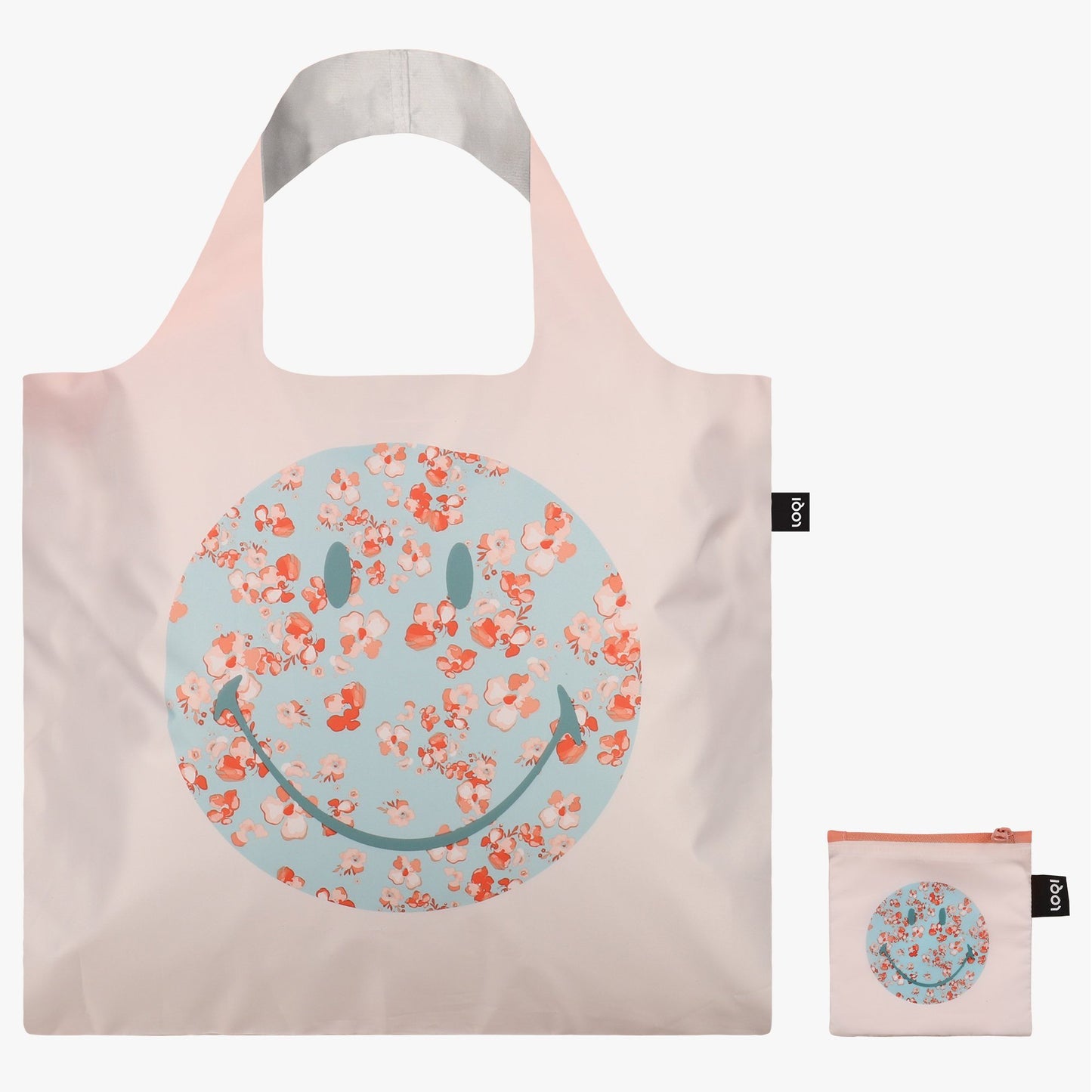 LOQI Smiley Blossom Recycled Bag