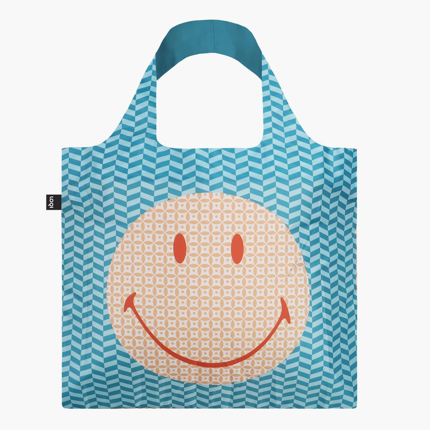 LOQI Smiley Geometric Recycled Bag