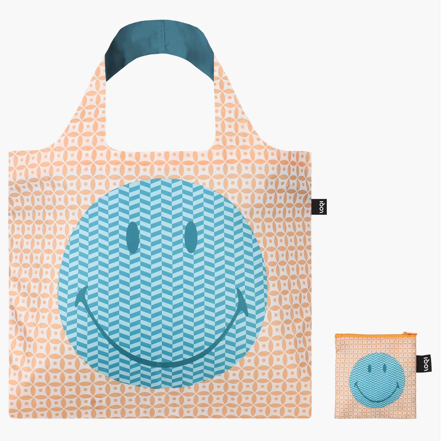 LOQI Smiley Geometric Recycled Bag