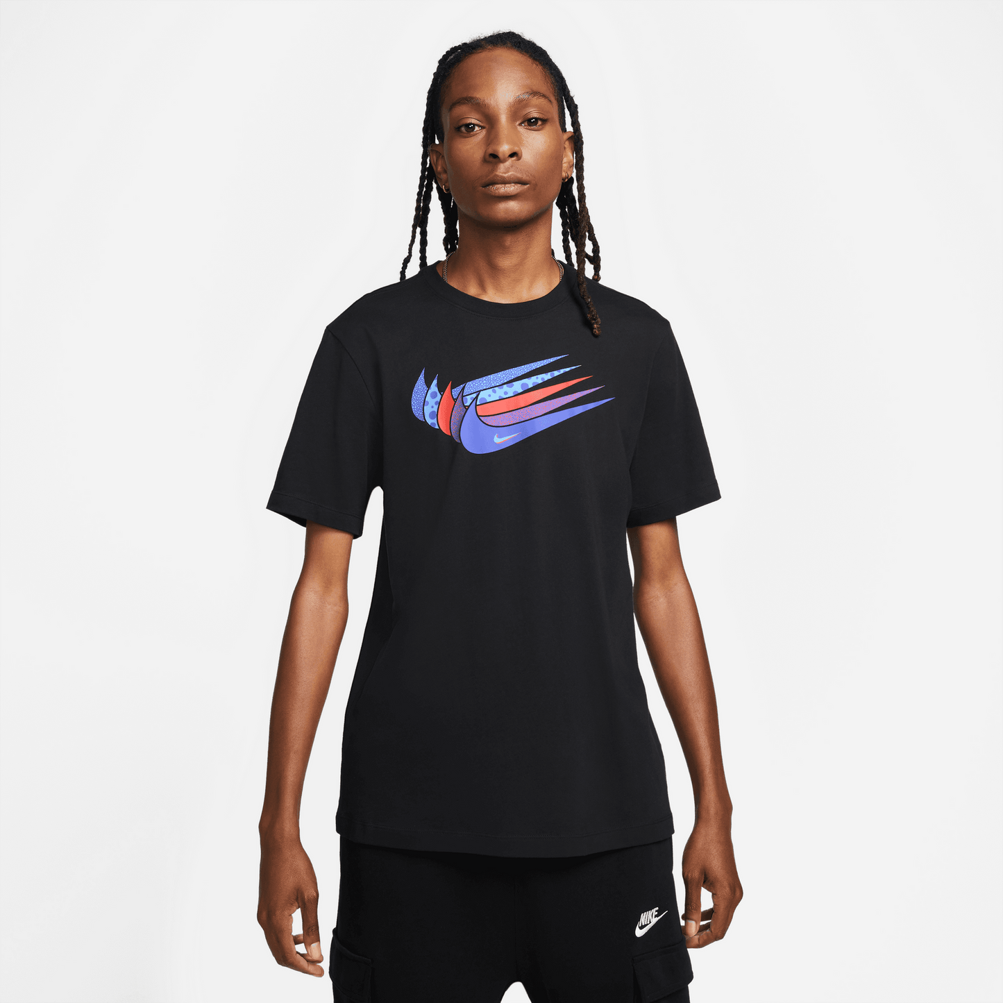 Nike multi best sale swoosh t shirt