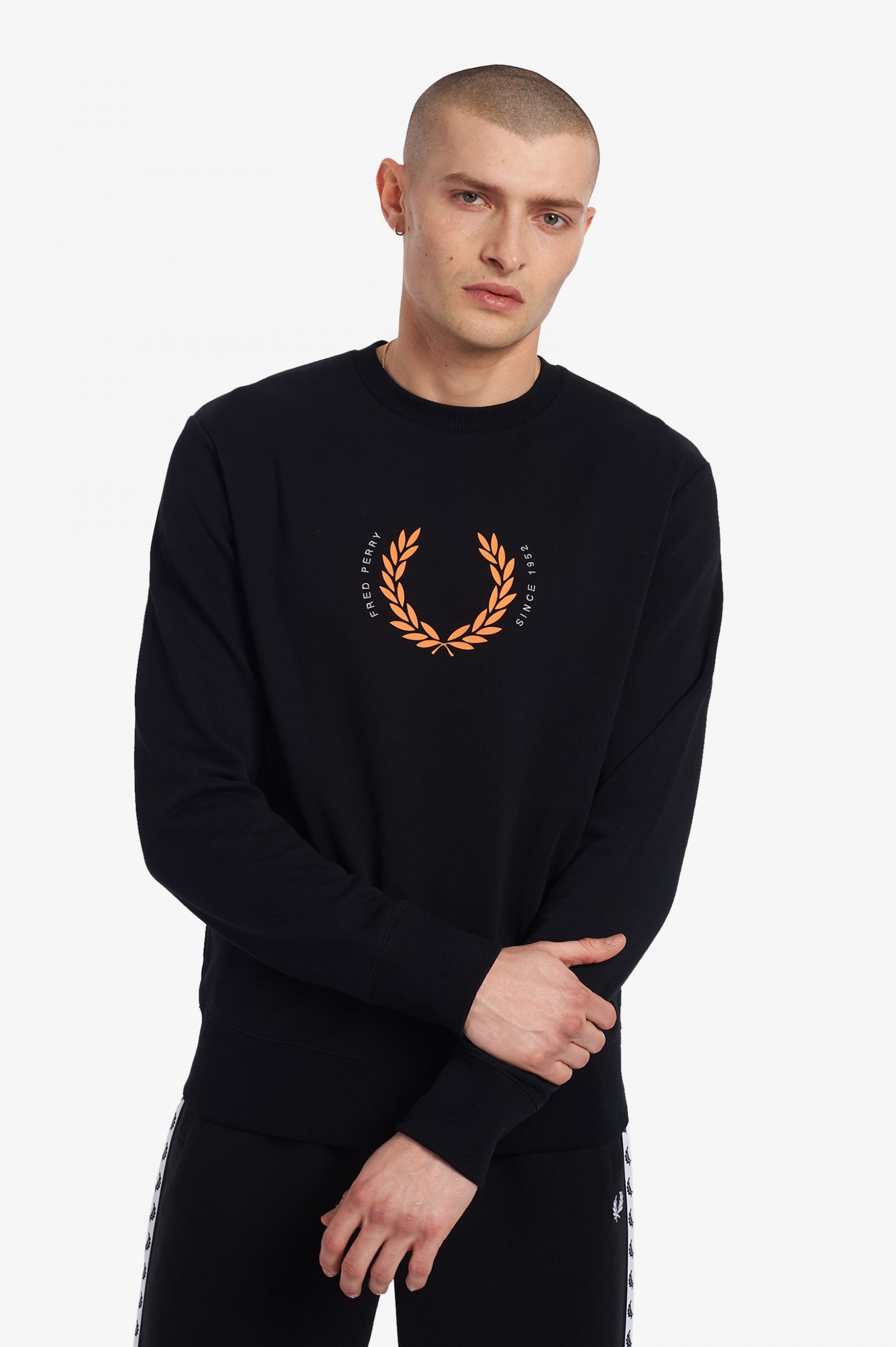 Fred perry laurel wreath sweatshirt sale